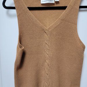 Gold Cable Knit Shell